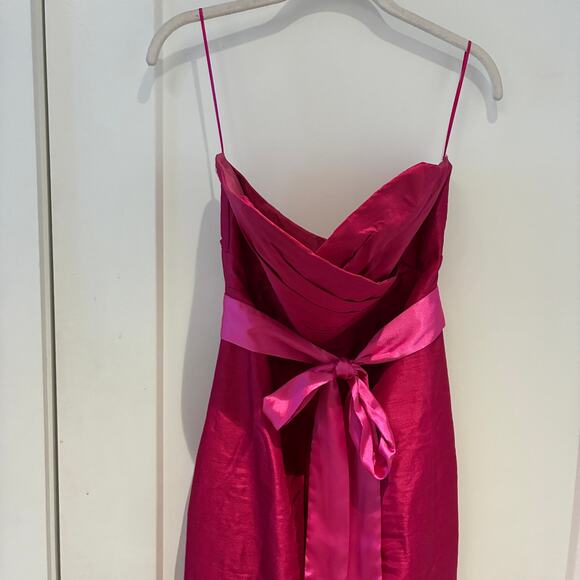 Alieva Fuchsia Strapless Cocktail Dress Sz Medium - Picture 3 of 10